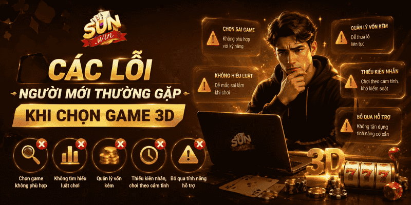 Các lỗi người mới thường gặp khi chọn game 3D