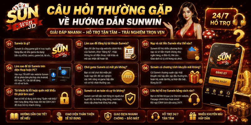 Câu hỏi thường gặp về hướng dẫn Sunwin