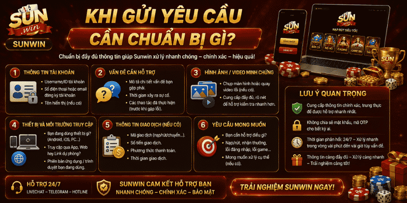 Khi gửi yêu cầu cần chuẩn bị gì?