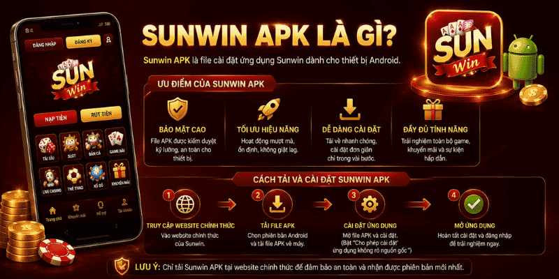 Sunwin APK là file tải cho android