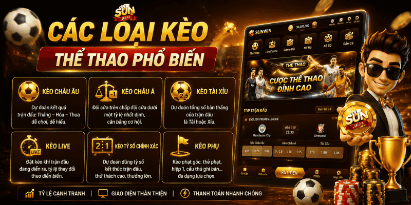 Kèo và tỷ lệ trong thể thao Sunwin