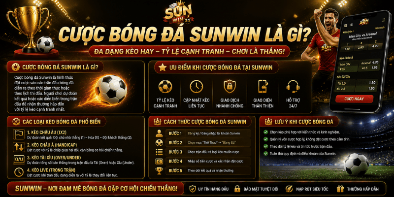 Cược bóng đá Sunwin là gì?