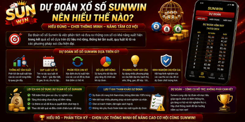 Dự đoán xổ số Sunwin nên hiểu thế nào?