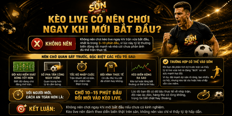 Kèo live có nên chơi ngay khi mới bắt đầu?