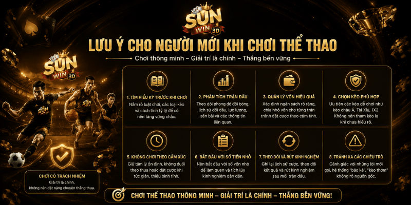 Lưu ý cho người mới khi chơi thể thao
