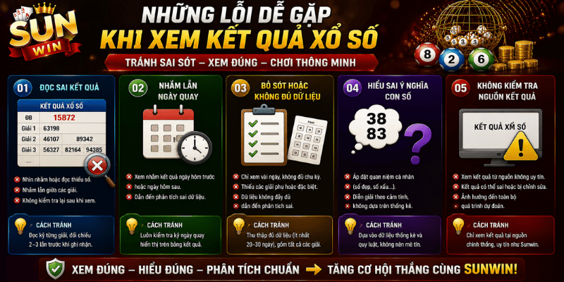 Những lỗi dễ gặp khi xem kết quả xổ số
