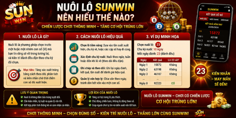 Nuôi lô Sunwin nên hiểu thế nào?